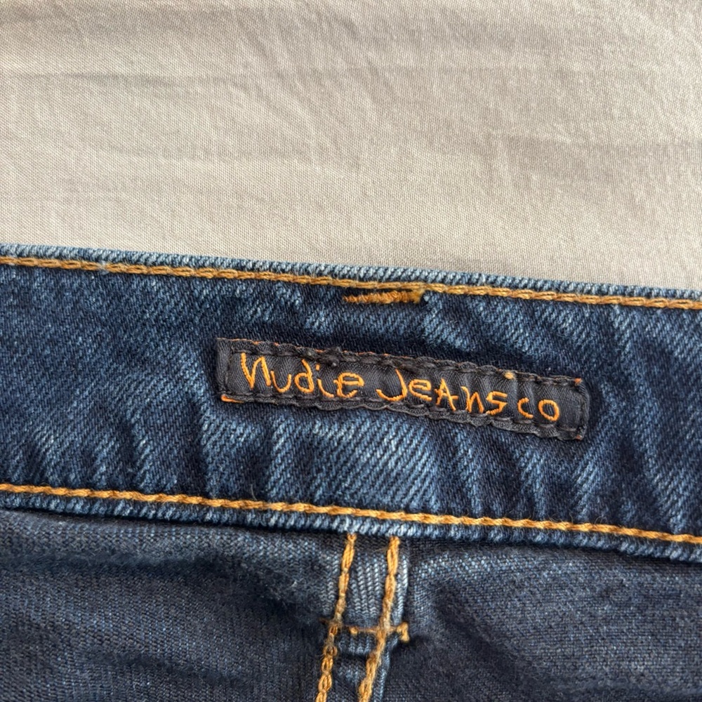 Nudie Jeans Grim Tim New Ink Men’s 32x31 Blue Button Fly - Picture 13 of 13